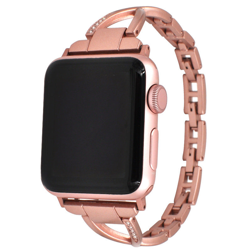 Diamond X-Type Stainless Steel Apple Watch Band