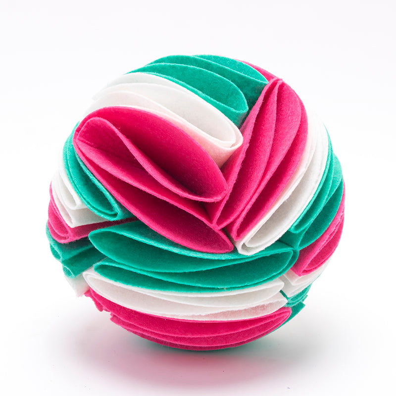 Foldable Polar-Fleece Snuffle Ball for Pets