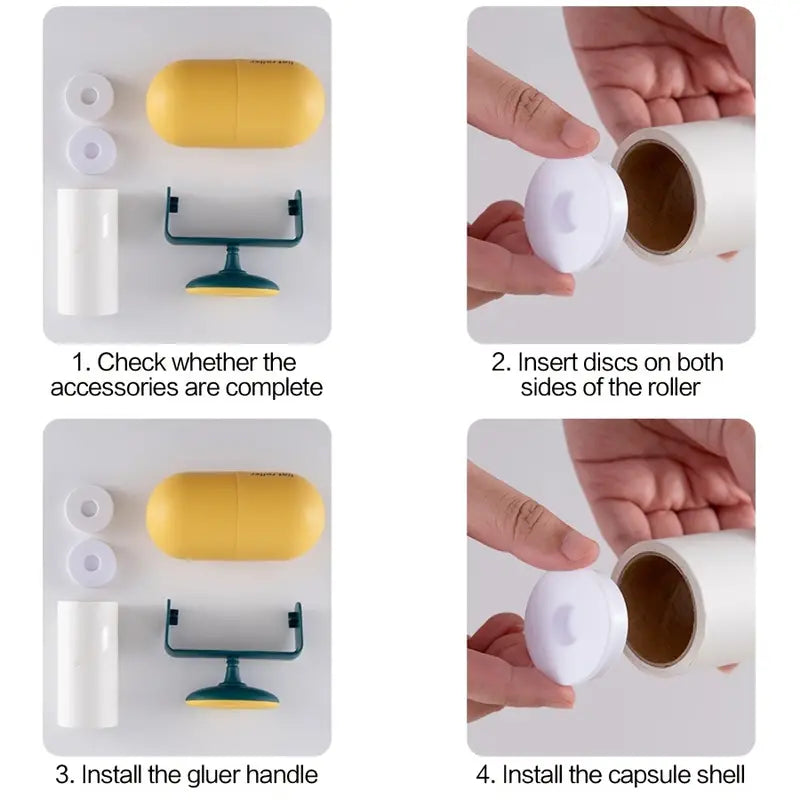 Sticky Lint Roller Pet Hair Remover Kit for Clothes