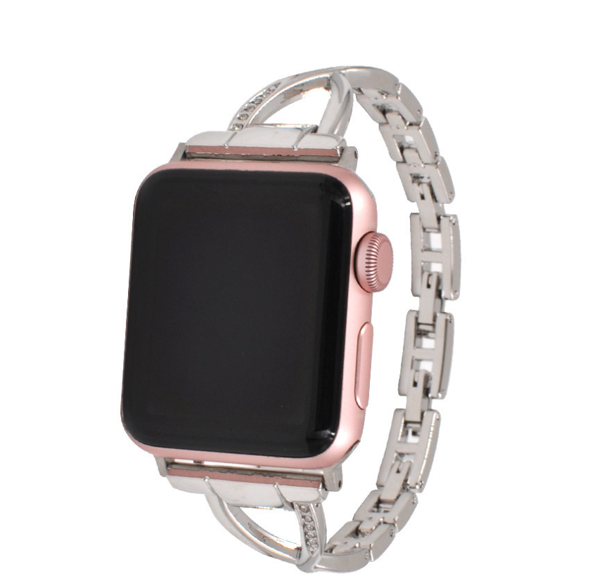 Diamond X-Type Stainless Steel Apple Watch Band