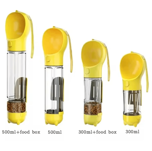 3-in-1 Dog Water Bottle with Food Box