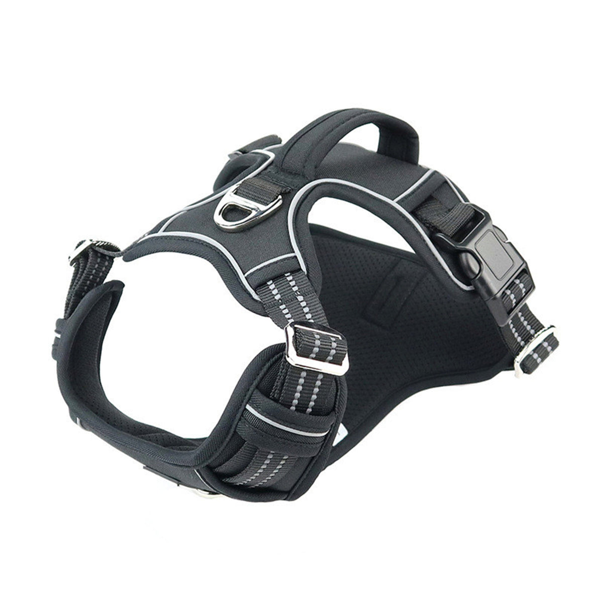 Dog Harness with Handle and Reflective Strip