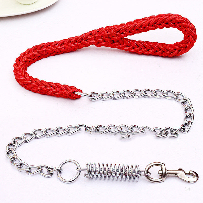 Hand-Woven Pet Leash for Stylish Walks — Durable Braided Dog Leash